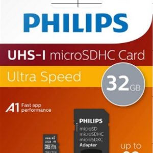 Philips Fm32mp45b/00 32gb Class10 Uhs-ı U1 Tf Adaptörlü Micro Sdhc Hafıza Kartı