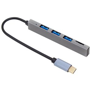 Powermaster Pm-6493 Type-c Hub 3x Usb 3.0 Sd/tf Hafıza Kart Okuyucu Dock Station (macbook - Pc - Playstation - Xbox)