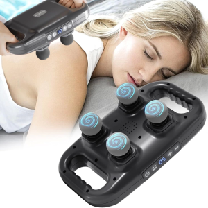 4 Başlıklı Masaj Sı - Ergonomik Derin Doku Sırt Ve Boyun Masaj Aleti Ağrı Ve Sızı Giderici