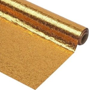 10 Metre Kendinden Yapışkanlı Silinebilir Mutfak Tezgah Üstü Sticker Folyo Gold Renk (5296)