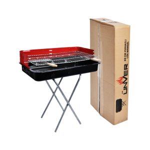 60CM  PERVAZLI PORTATİF AYAKLI MANGAL TEKLİ KUTULU (5296)