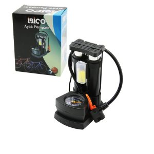 SAATLİ DİKEY MODEL - İNCE PİSTONLU AYAK POMPASI OTO-ARAÇ - BİSİKLET-MOTOR LASTİK - TOP - ŞİŞME HAVUZ-YATAK (5296)