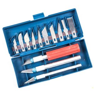Zanaat 16 Parça Hobi Gravür Ahşap Heykel Çömlek Oyma Şekil Verme 13 Maket Bıçak Neşter Seti (5296)