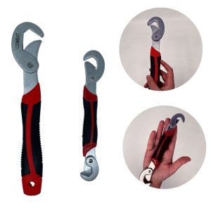 Çok Fonksiyonlu Ergonomik Ayarlanabilir Büyük Küçük Akıllı Pense Anahtar 2li Set (5296)