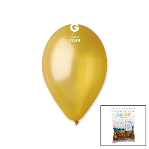 GM-110-39 METALİK - ALTIN BALON 11&apos;&apos; - 28CM - 100 PARÇA (5296)
