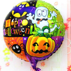 Halloween Örümcekli Kabaklı Folyo Balon 18 inç (5296)