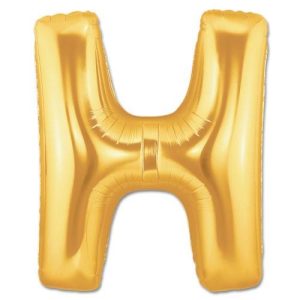 H Harf Folyo Balon Altın Renk  40 inç (5296)