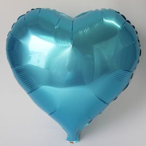 Kalp Balon Folyo Açık Mavi 45 cm 18 inç (5296)