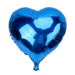 Kalp Balon Folyo Mavi 45 cm 18 inç (5296)