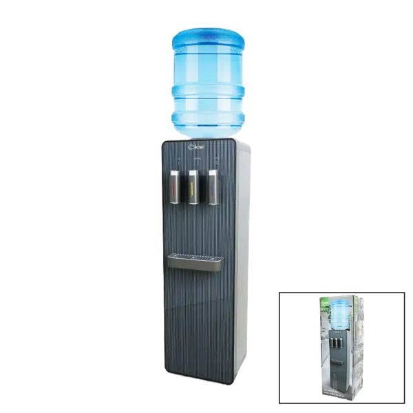 KİWİ KWP-8556 SU SEBİLİ SICAK - SOĞUK - ILIK PASLANMAZ ÇELİK SICAK SU DEPOSU=5LT/H - SOĞUK SU=1.5L/H - 28.8X30.5X93.5CM (5296)
