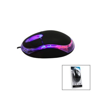 EVEREST KM-6809  KABLOLU USB - IŞIKLI  SİYAH OPTİK MOUSE  1200 DPI   VAKUMLU AMBALAJ  110CM KABLO (5296)