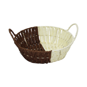 YUVARLAK HASIR EKMEK SEPETİ (5296)