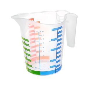 500 ml Renkli Dereceli Sert Plastik Mutfak Ölçü Kabı (5296)
