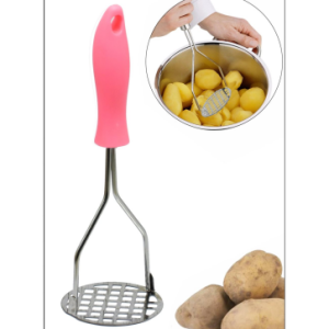RENKLİ SAPLI METAL PATATES EZİCİ (5296)