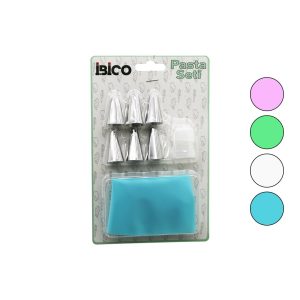 8PCS  PASTA SÜSLEME SETİ  1AD-KREMA TORBASI - 6AD-METAL + 1AD-PLASTİK UÇ (5296)