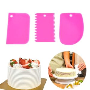 Pasta Hamur Şekillendirici Spatula Kesici Kazıyıcı Dekoratör Set (5296)