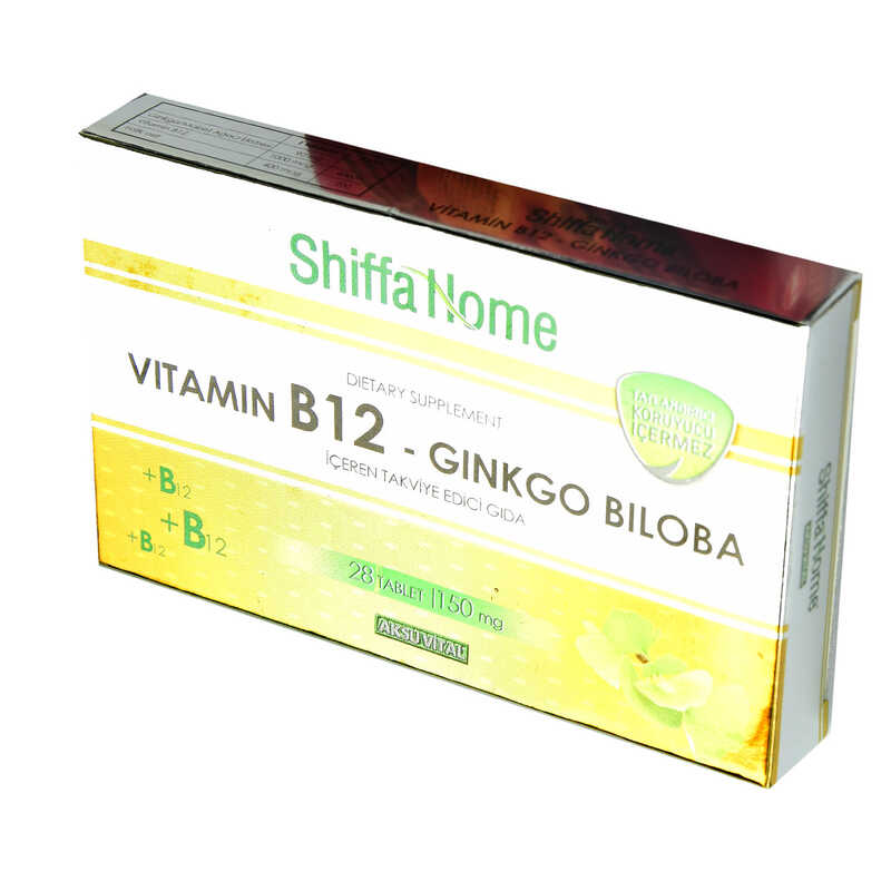 Shiffa Home Vitamin B12-Ginkgo Biloba 28 Tablet 150 Mg - Görsel 3