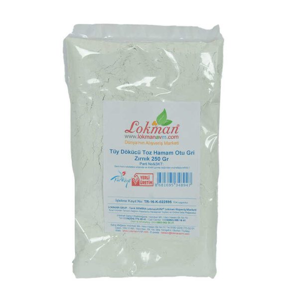 Tüy Dökücü Toz Hamam Otu Gri Zırnık Bay Bayan 250 Gr Paket - Görsel 2