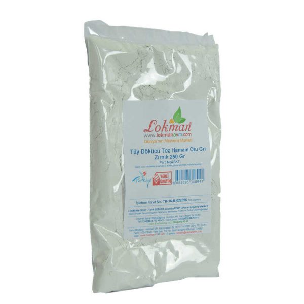 Tüy Dökücü Toz Hamam Otu Gri Zırnık Bay Bayan 250 Gr Paket - Görsel 3