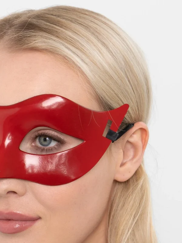 Kırmızı Renk Masquerade Kostüm Partisi Venedik B Maskesi - Görsel 2