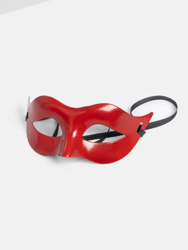 Kırmızı Renk Masquerade Kostüm Partisi Venedik B Maskesi - Görsel 3