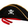 Yetişkin Boy Kadife Jack Sparrow Denizci Kaptan Jack Korsan Şapkası 50X20 CM