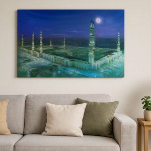 Mescid-i Nebevi Duvar Tablosu Resmi - İslami Hediye Seçeneği 40x60 cm