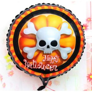 Halloween İskelet Kuru Kafa Folyo Bn 18 inç
