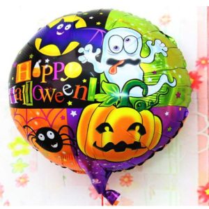 Halloween Örümcekli Kabaklı Folyo Bn 18 inç