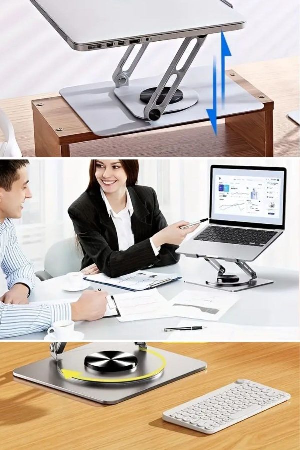BUFFER® 360 Derece Dönebilen Hava Aldıran Laptop Standı - Görsel 7