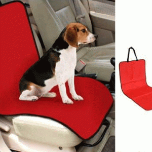 Evcil Hayvan Tekli Araç Koltuk Kılıfı - Kırmızı