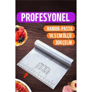 Engithalat Hamur Kesici Spatula Profesyonel 304 Paslanmaz Çelik