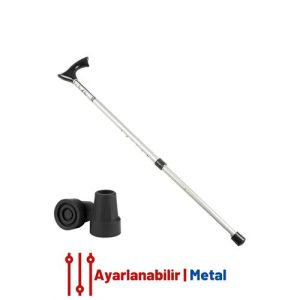 Modacar Yükseklik Ayarlanabilir Metal Baston GRİ Pongnas Design