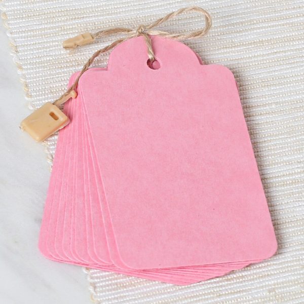 Loren 10'lu Pembe Etiket ve Klipsli Etiket İpi - Görsel 2
