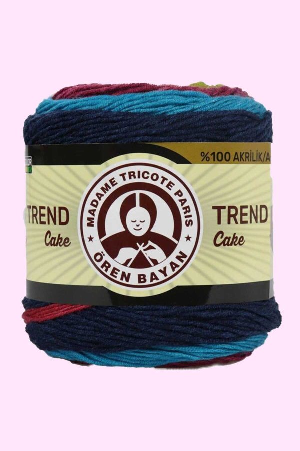 3 Adet Trend Cake Batik Ebruli El Örgü İpi 634 - Görsel 3