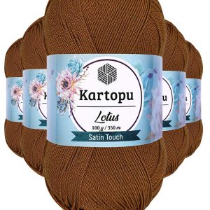 5 Adet Lotus Bikini Büstiyer Bluz Örgü İpi  K840 Koyu Hardal