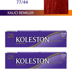 2 Adet Single Tüp Boya Saç Boyası Kor Ateşı Kızılı 77/44