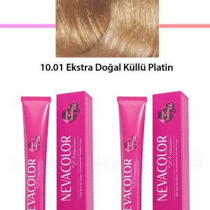 2 li Set Premium 10.01 Ekstra Doğal Küllü Platin - Kalıcı Krem Saç Boyası 2 X 50 g Tüp