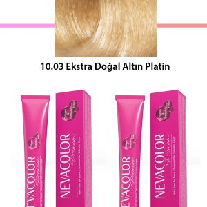 2 li Set Premium 10.03 Ekstra Doğal Altın Platin - Kalıcı Krem Saç Boyası 2 X 50 g Tüp
