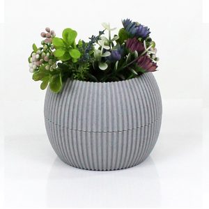 Mercan Saksı 2 Numara 0,35 Litre Su Hazneli Dekoratif Kaktüs Sukulent Saksı 11,8x9,2 cm