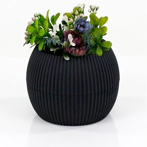 Mercan Saksı 3 Numara 0,70 Litre Su Hazneli Dekoratif Kaktüs Sukulent Saksı 14,6x11,5 cm