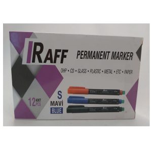 12 Adet Raff Asetat Kalemi (s) Mavi