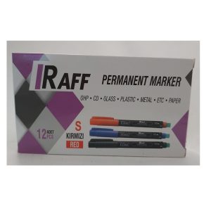 12 Adet Raff Asetat Kalemi (s) Kırmızı
