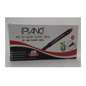 10 Adet Pıano Cd Kalemi 212-s 10 Lu Set Kırmızı