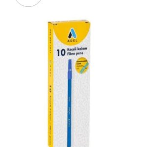10 adet Adel Keçeli Kalem  Mavi 10 Lu Yl