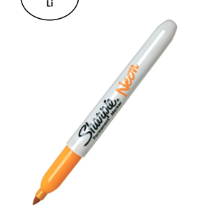 Sharpie Markör Permanent Neon Fosforlu Turuncu 12'li