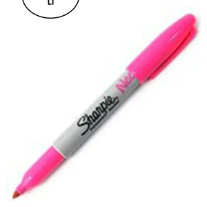 Sharpie 1881132 Neon Permanent Fosforlu Pembe Markör 12'li