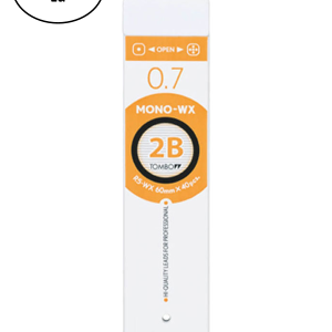 Tombow MONO-WX Profesyonel Uç 0.7mm 40'lı Tüp 2B