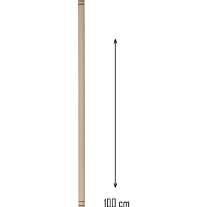Ahşap 100 cm Hamur Açma Şekillendirme Oklavası Royaleks-56041