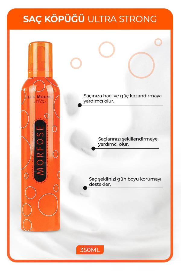 Ultra Strong Saç Köpük 350 ML - Ultra Güçlü Tutuş - mrfs - Görsel 2